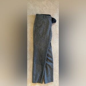 Theory wool gray speckled pants